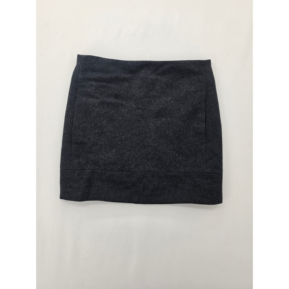 J.Crew Wool Blend Mini Skirt Charcoal Gray Size 00 Style 29992 Dark Academia